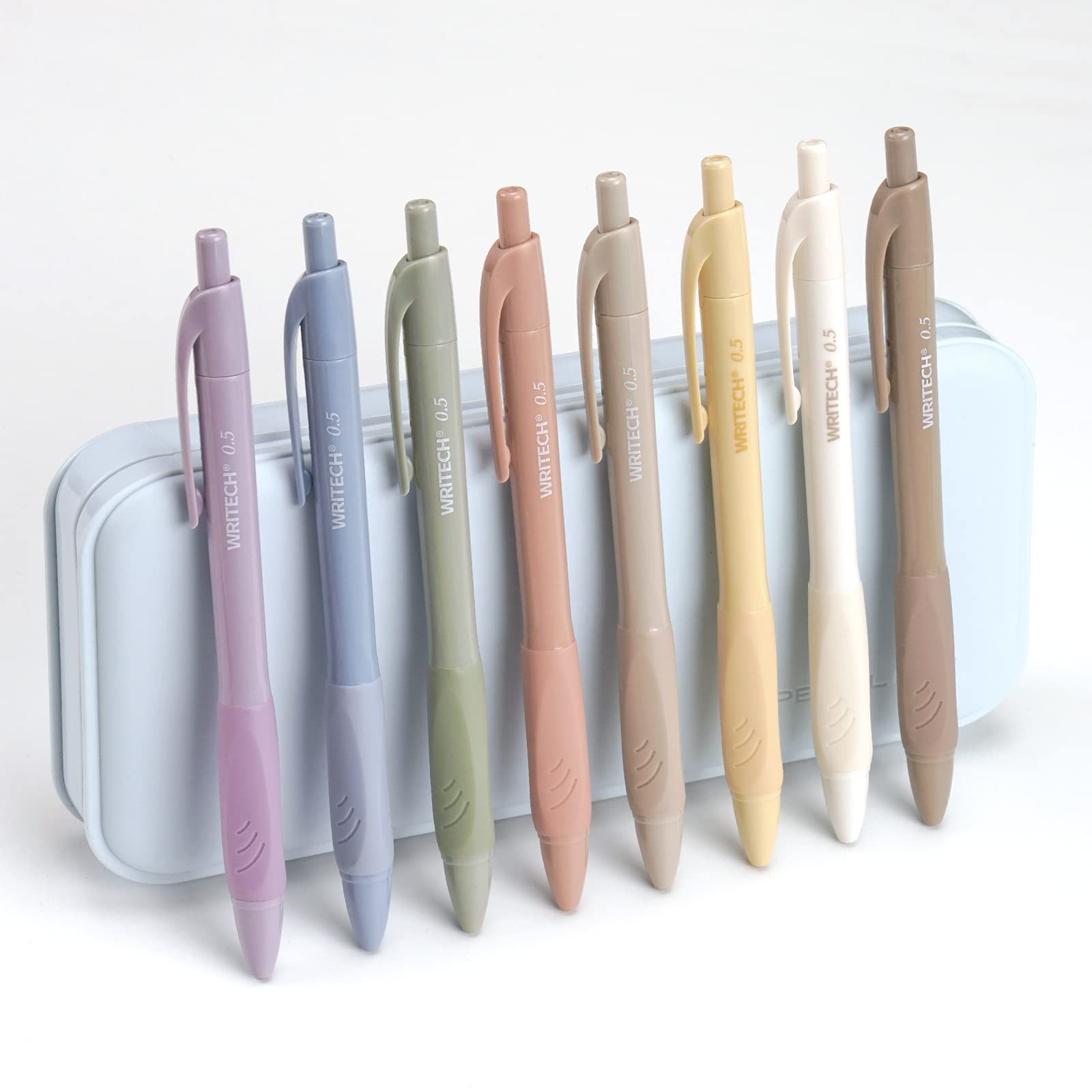 WRITECH Fine Point Gel Pens: Aesthetic Morandi Barrel Soft Grip with 0.5mm