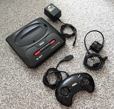 Sega Mega Drive 2/II - Console,  AC adapter, Controller, RF Cable - 100% working
