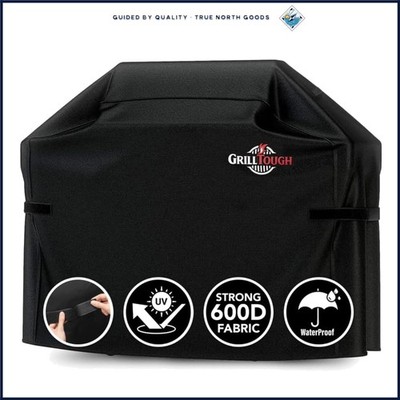 Polyester Grill Cover 60 Inch for Outdoor Use with Adjustable Fastening Straps