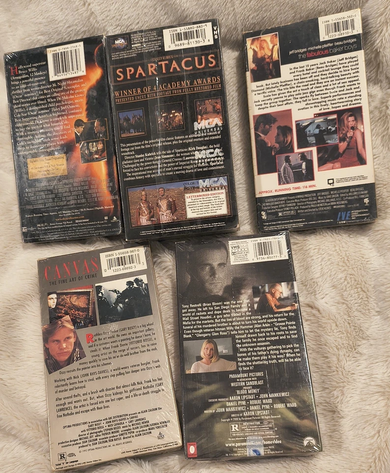 FACTORY SEALED Vintage/80s-90s NICHE Lot of 5 VHS Tapes-Action/Thriller/Horror Foto 2 de 4