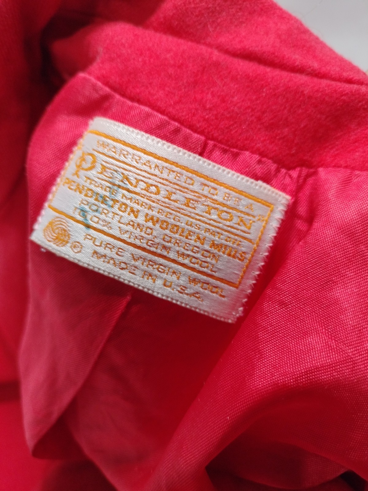 Pendleton Pure Virgin Wool Red Single Button Wome… - image 9
