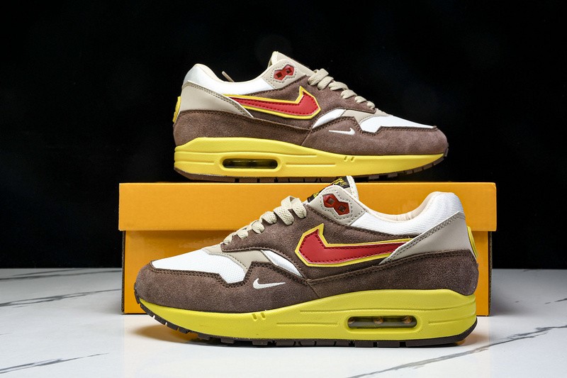 NK Air Max1 SWOOSH Low Poly Big Head Origins HV5776-200 Men's shoes Size
