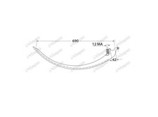 For JOHN DEERE Baler 224 330 332 336 342 346 456 466 METAL NEEDLE MOUNTING 41mm