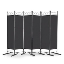 6-Panel Room Divider Folding Privacy Screen Freestanding Protective Partition