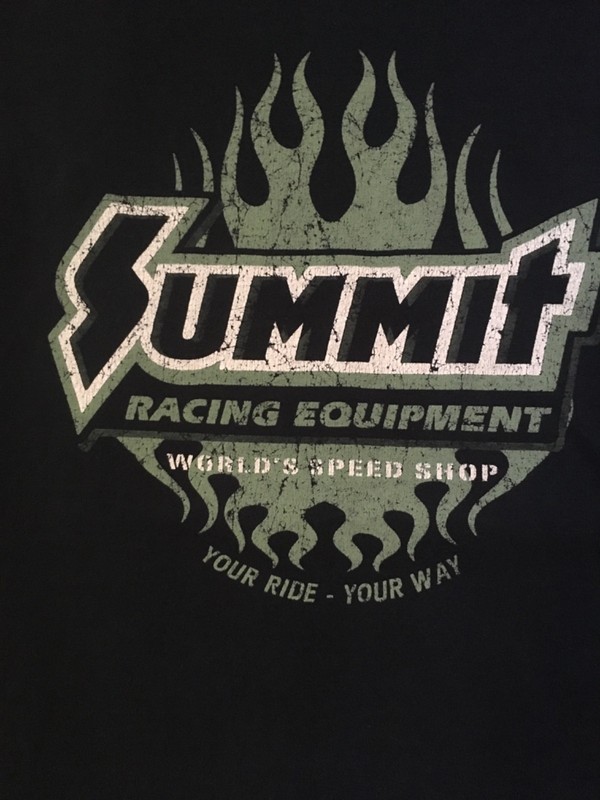 Summit Racing Equipment World's Speed Shop T Shirt XL Black Cotton