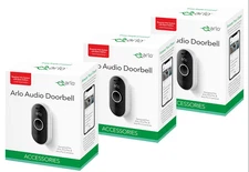 Arlo AAD1001-100NAS Smart Audio Doorbell new box / WORKS WITH ALEXA  3 pack