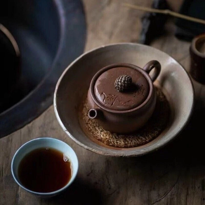 one pot for one life true yixing zisha Jiangpo Ton Gesundheitswesen Teekanne Handarbeit - Bild 2 von 4