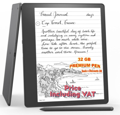Amazon Kindle Scribe 32GB, PREMIUM Pen, 10.2'', 300ppi, Paperwhite (Sealed Pack)