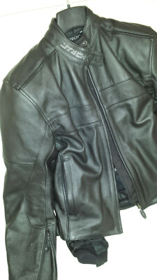 MTECH GIUBBOTTO MOTO PELLE NERO UOMO