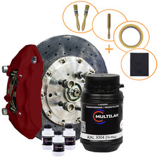 Lack-Set für Bremssättel & Trommeln | Profi-Quali | XXL | RAL 3004 GLANZ