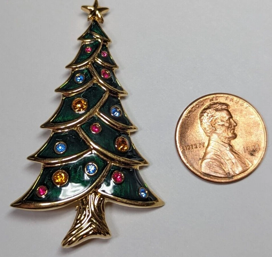 Christmas brooch swarovski deals
