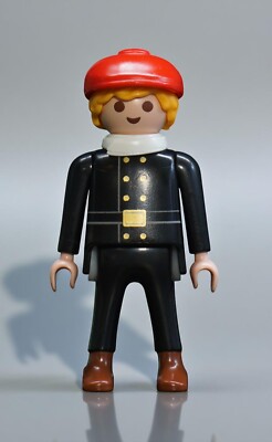 Playmobil Figur Zug Bahnhof Schaffner Vorsteher Lokführer Mütze