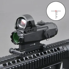 Red Dot Scope Sight High Accuracy Multi Range Hybrid HAMR 4x24mm Magnifier Scope