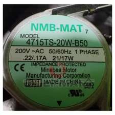 New In Box NMB-MAT 4715TS-20W-B50 Axial Fan AC 200V 21/17W 120*38MM