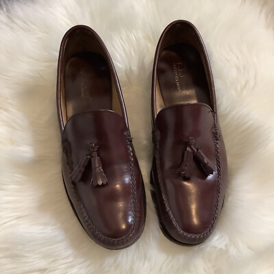 LL Bean Mens Beefroll Tassel Loafers Burgundy Leather Moc Toe Dress Shoes 12D Man Leather Beefroll Loafers Tassels 302 Bordeaux, by Latino main image 4