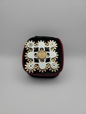 Quality 9 Gear Fidget Spinner All Metal Silver Gold ADHD Boys Girls Adults Kids