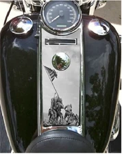 Raising The Flag Dash Insert. Fits 2008-2023+ Harley Road King Dash. USA MADE