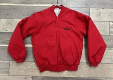 VINTAGE COCA-COLA RED MEDIUM COACH JACKET HARTWELL SPORTS COKE SODA BOMBER STYLE