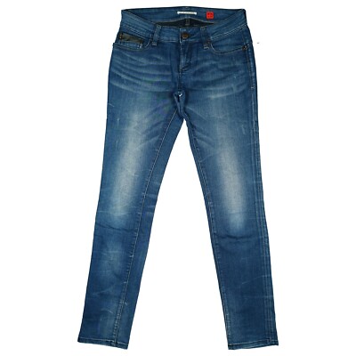 QS s.Oliver Damen Jeans Hose stretch Skinny Slim low 36 S W28 L32 used Look blau