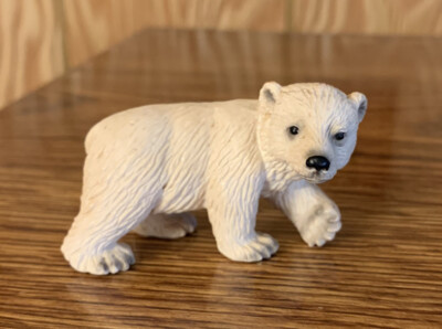 SCHLEICH Polar Bear Cub Figure Loose 2005