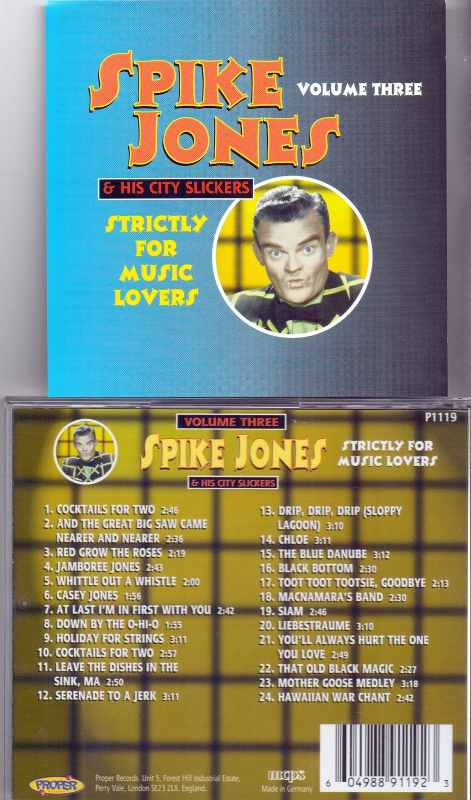 Spike Jones Strictly for Music Lovers Vol3 (CD)