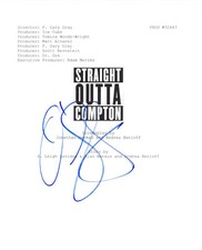 O'SHEA JACKSON JR. SIGNED 'STRAIGHT OUTTA COMPTON' FULL MOVIE SCRIPT w/COA