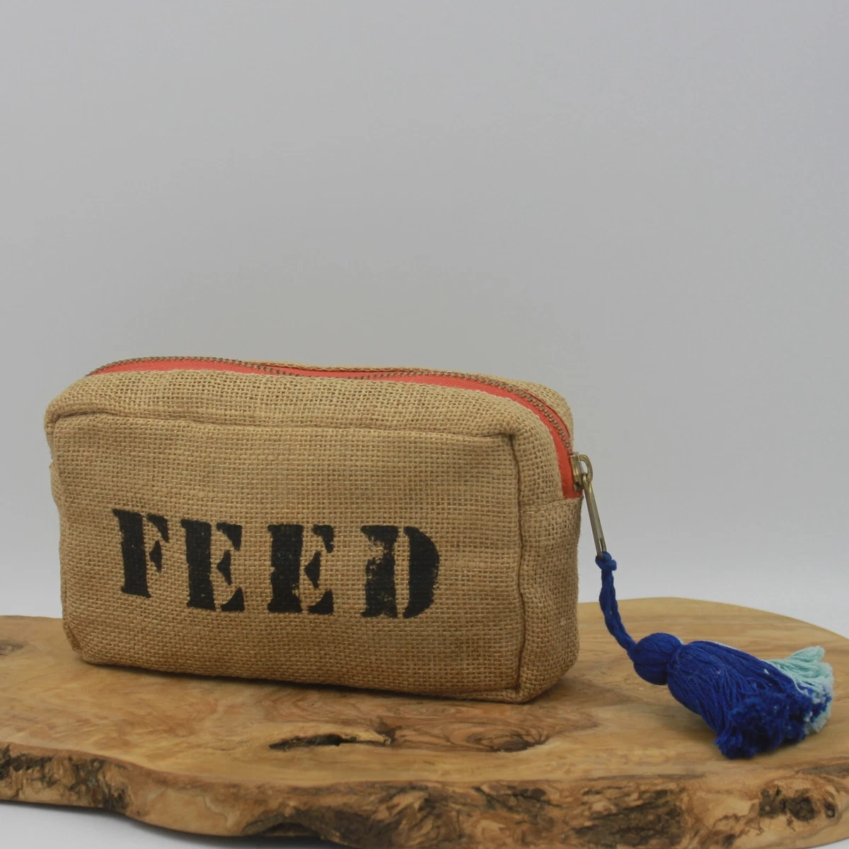 FEED project bag/pouch/clutch (multifunctional) - Jute Makeup Bag | eBay