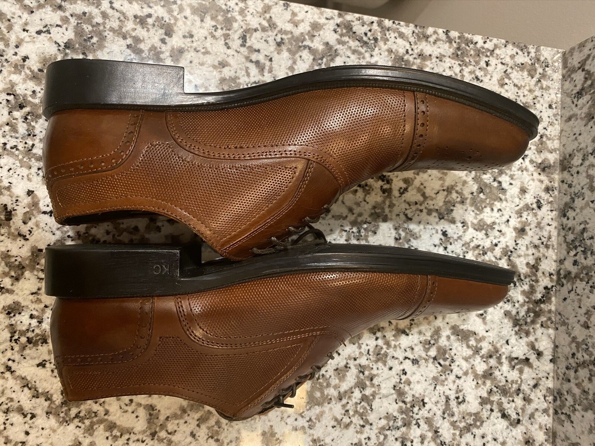 Kenneth Cole Reaction Dress Shoes Mens Size 10.5 Kylar Oxfords Brown Cognac Amazon.com | Kenneth Cole Men main image 2