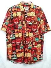 RSVLTS THE GOONIES "TIKI" KUNUFLEX Short Sleeve Shirt Size Large