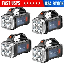 Camping Solar Tent Light Rechargeable LED Flashlight Power Torch Lantern Lamp