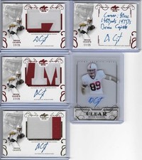 2016 Leaf Trinity Devon Cajuste 2 Color Patch Gold Foil Auto RC 49ers WR