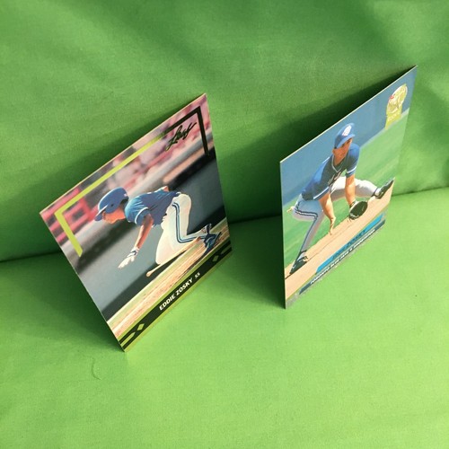 EDDIE ZOSKY, Dwie karty, 1991 Złota folia liściasta, 1992 Fleer Ultra Rookie  - Zdjęcie 2 z 4