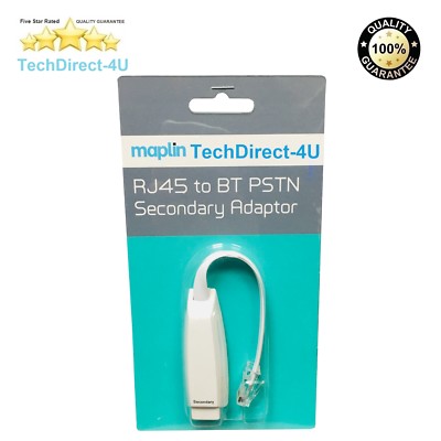 Certified RJ45 Plug BT 631A Socket PSTN Secondary Adapter