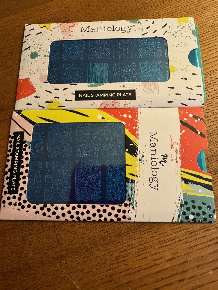 Maniology Stamping Plates - Lot Of 2