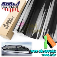 Vlt 35 Uncut Roll 30 X 10ft Window Tint Film Charcoal Black Car Glass Office
