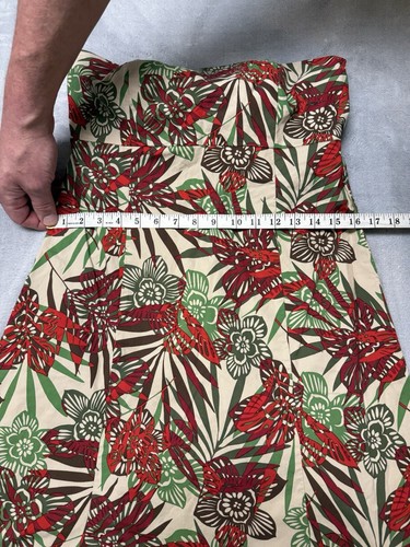 Vintage Y2K GAP Womens Tropical Floral Strapless Dress w/ Built In Bra sz 10 🔥 - Picture 3 of 9