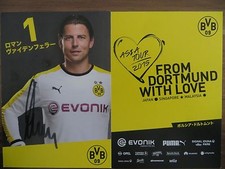ROMAN WEIDENFELLER Borussia Dortmund Asia Tour 2015 Hand Signed Autograph Card