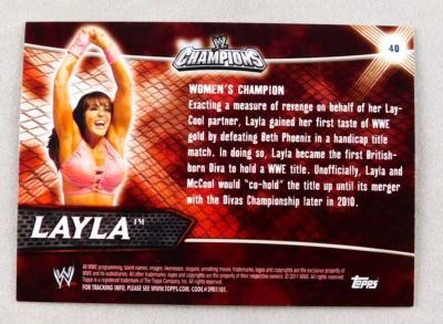 AVENGER トレーディングカード LAYLA ASHLEY & NEI 1 Layla WWE Wrestling Topps Trading Card #40 Raw Smackdown Superstar