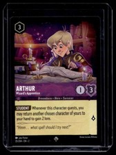 Disney Lorcana Rise of the Floodborn Arthur Wizard's Apprentice Non Foil 35/204