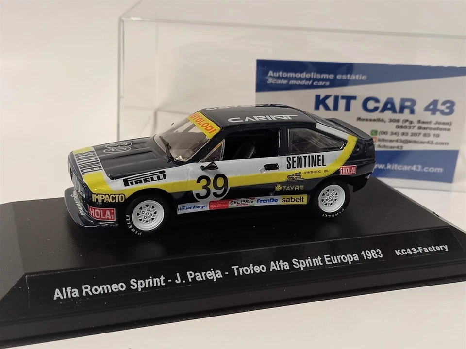 1/43 ALFA ROMEO SPRINT #39 J.PAREJA TROFEO ALFA SPRINT EUROPA 1983 KC43-FACTORY - Imagen 3 de 4