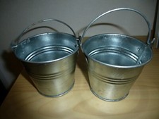 2 Aluminium Blumentöpfe zum aufhängen