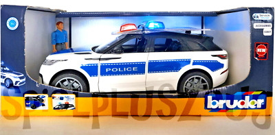 Bruder Range Rover Velar Polizeifahrzeug mit Polizist Light Sound Modul Neu