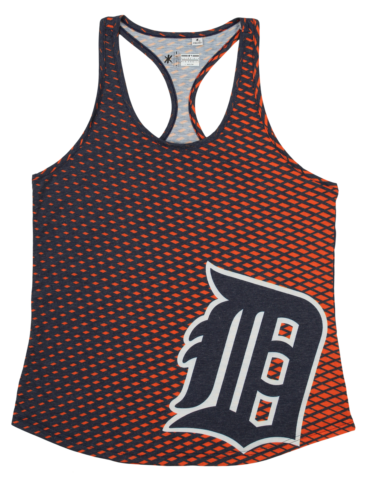 Вечные предметы коллекционирования MLB Womens Detroit Tigers Diamond Racerback Tank