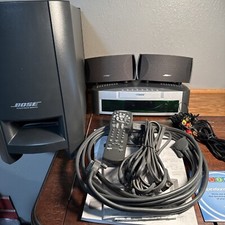 Bose AV3-2-1 II Media Center Speaker System With Remote Cords Tested