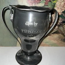 SAAC 1914 Tennis Doubles Silver Trophy Won By: TW Bailey & C Anderson