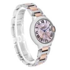 Cartier Ballon Bleu 33 Steel Rose Gold Pink MOP Ladies Watch W6920070 Card 3