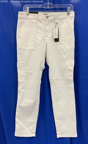 Banana Republic Women's White Sloan Stretch Chino Pants - Size 6
