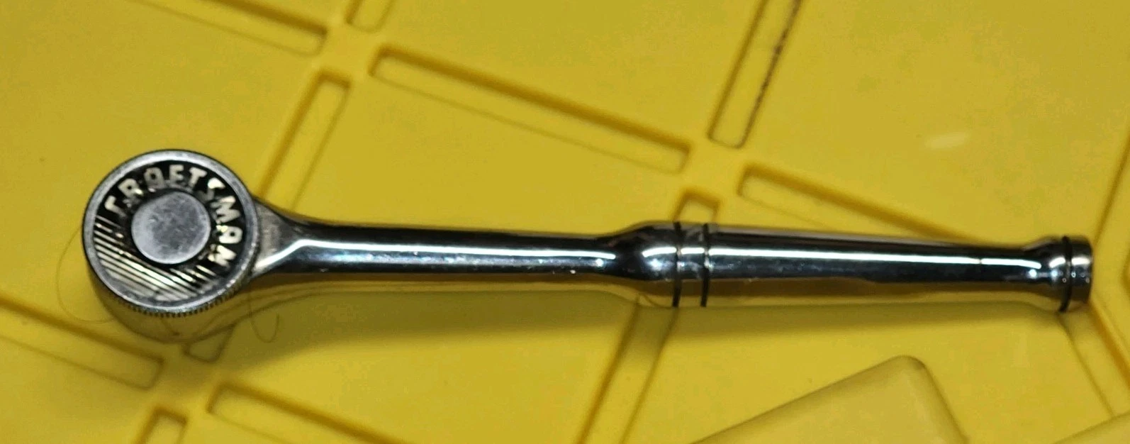 Craftsman EE-E FINE TOOTH vintage 43582 Push Button Ratchet 3/8" drive 8" Long
