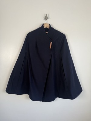 Ted Baker Aillaa Cape Small Navy Wolle Kaschmir Fledermaus Jacke Poncho Verräter