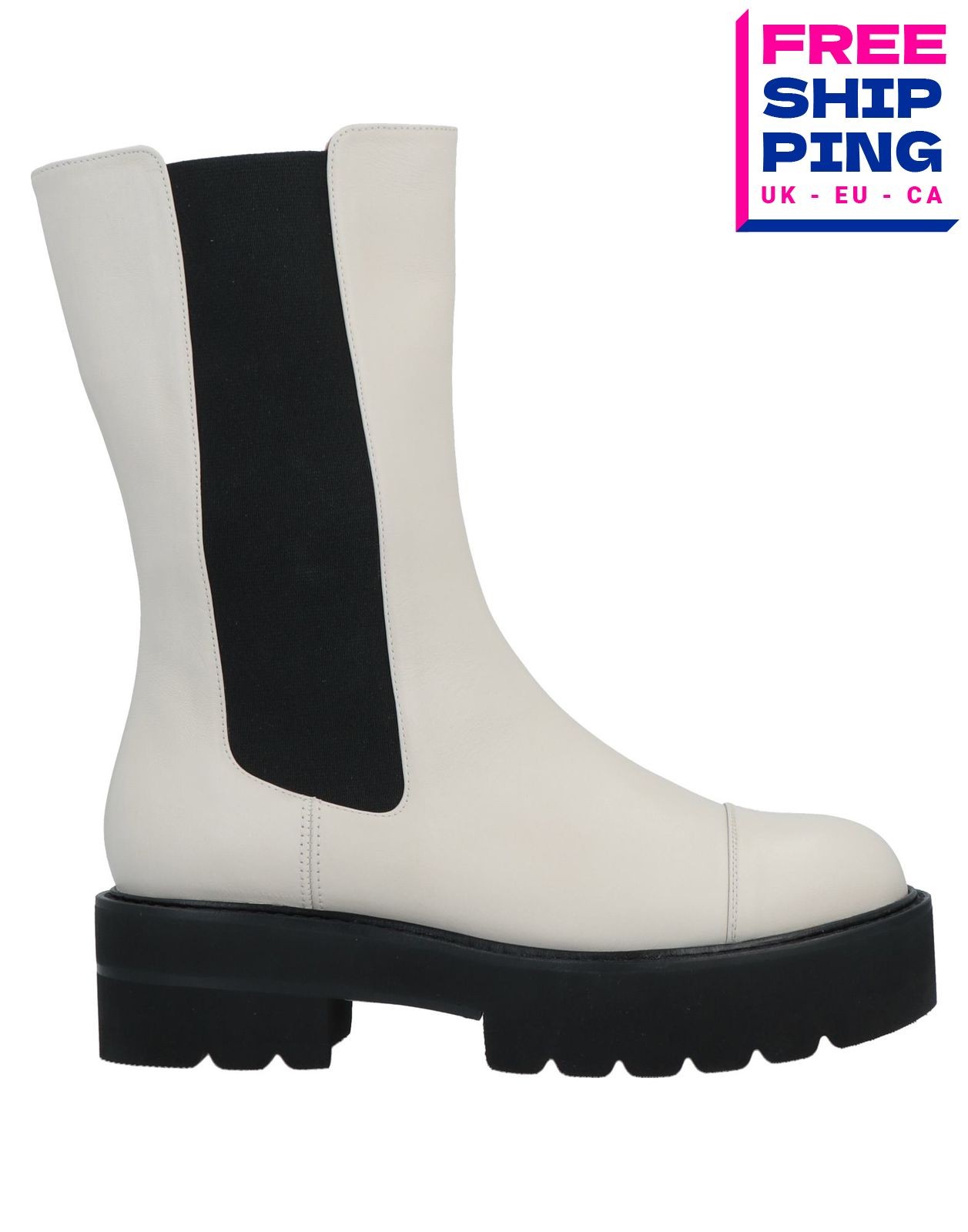 RRP€675 STUART WEITZMAN Leather Chelsea Boots US6.5 UK4 EU37 Pull On Round Toe